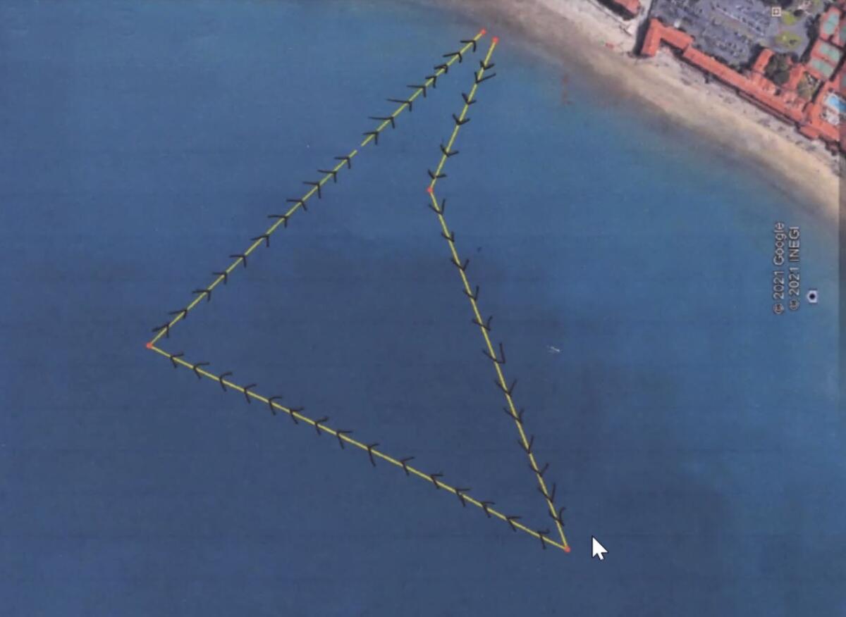 The La Jolla Cove 10 Mile Relay swim will feature a 1-mile triangular loop route starting at La Jolla Shores.