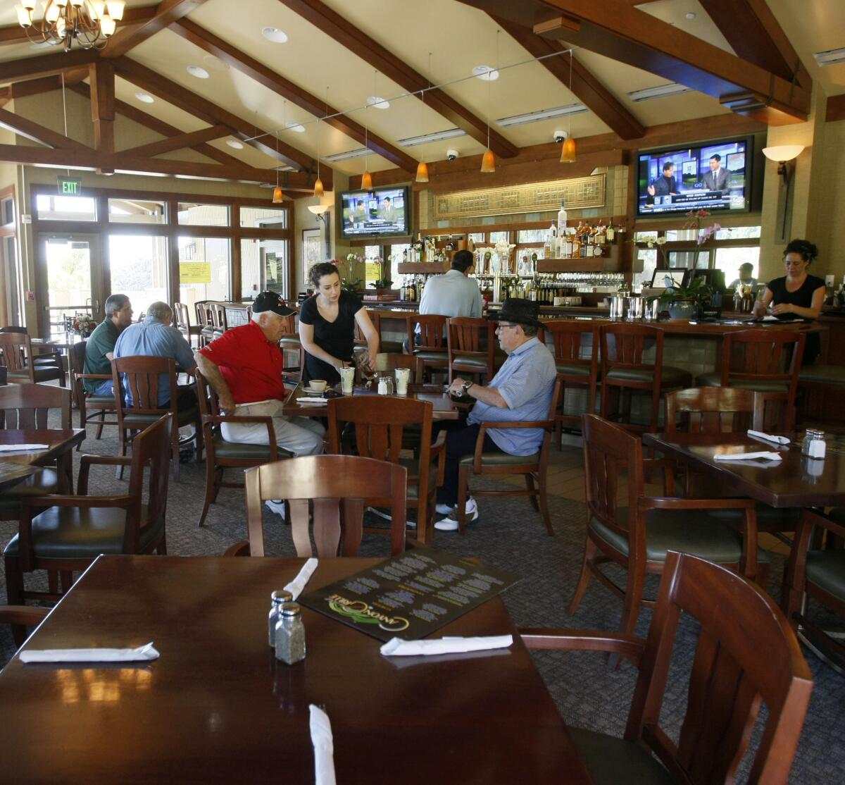 Canyon Grille, the new eatery at the DeBell at DeBell Golf Club in Burbank, opened to diners on Monday. The eatery is pictured on Friday, January 17, 2014. (Raul Roa/Staff Photographer)