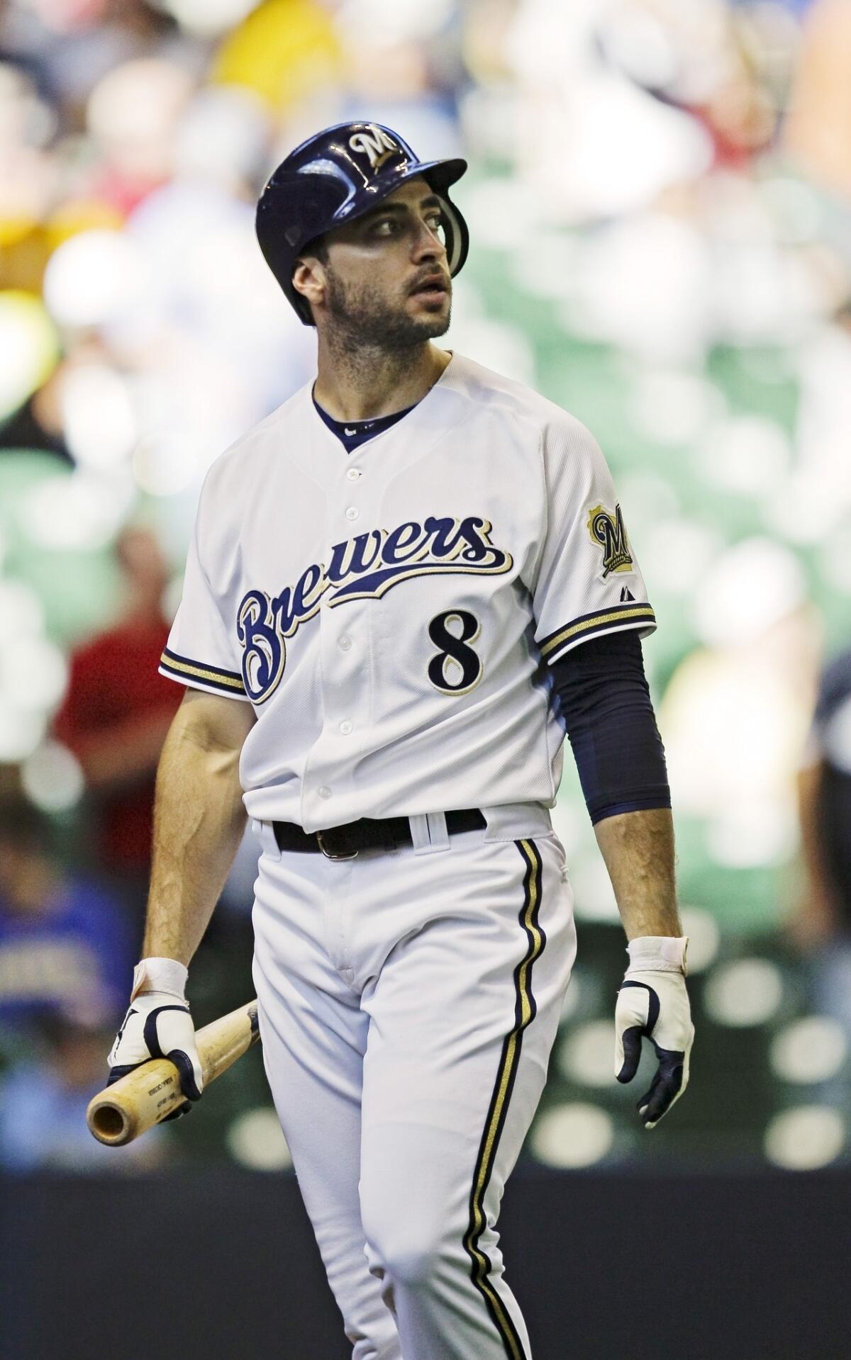 Ryan Braun of the Milwaukee Brewers was suspended 65 games Monday for violating Major League Baseball's drug policy.