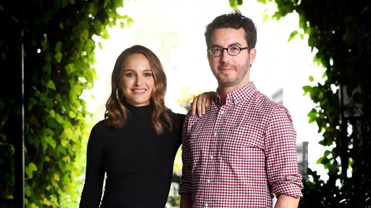 Natalie Portman, left, and Jonathan Safran Foer have teamed up on a documentary called "Eating Animals," the film version of Foer's popular 2009 book that investigated how the animals we eat are raised.