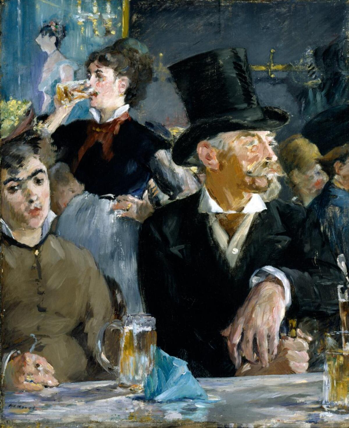 "The Cafe-Concert," about 1878, by Edouard Manet, at the Getty Museum.