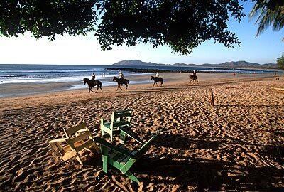 Renting horses for a ride on the beach at Tamarindo, on Costa Rica's northwest coast, is a popular excursion for visitors.