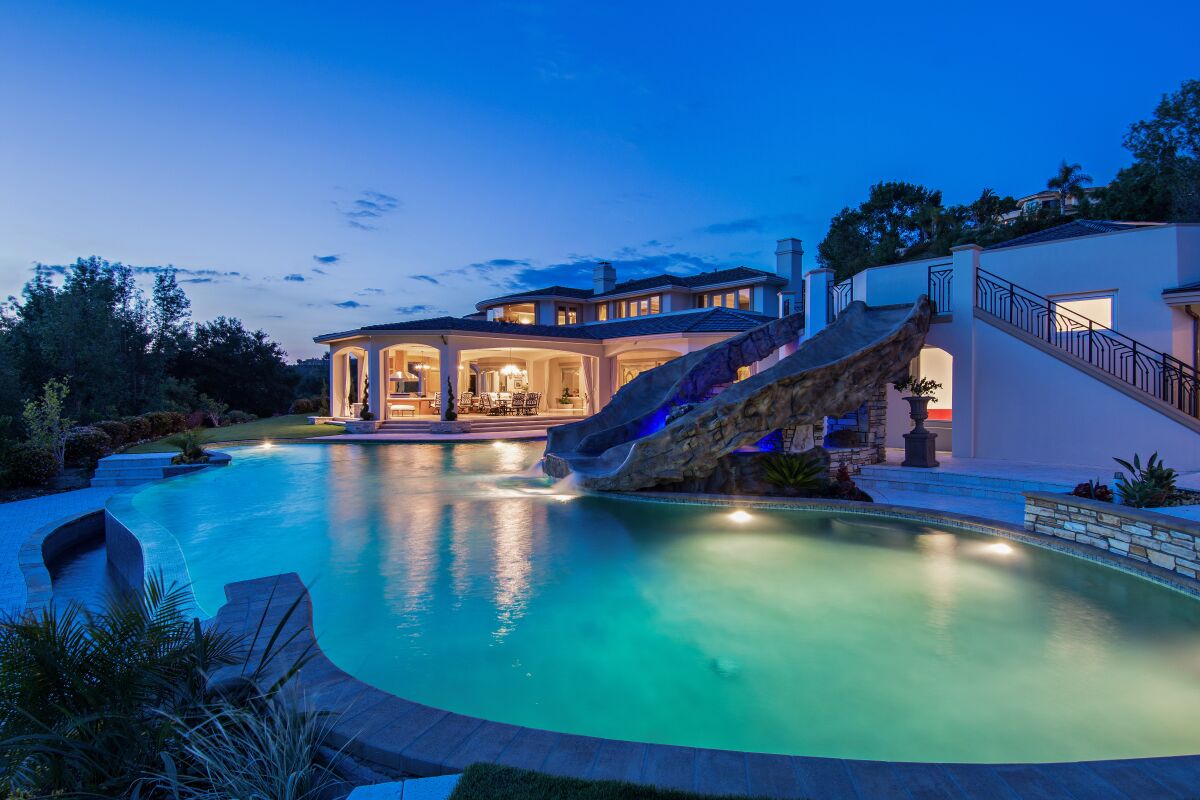 Anthony Davis has sold a Westlake Village mansion with some cool water slides. 
