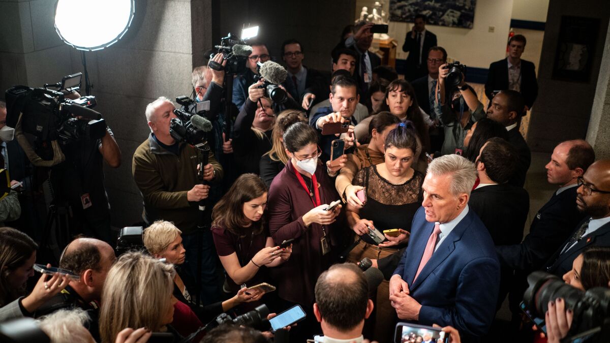 Kevin McCarthy falls short on first three votes for speaker in historic defeat