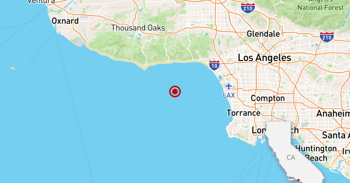 Small earthquakes in Santa Monica Bay can cause coasts to shake weakly Small earthquakes in Santa Monica Bay can cause coasts to shake weakly
