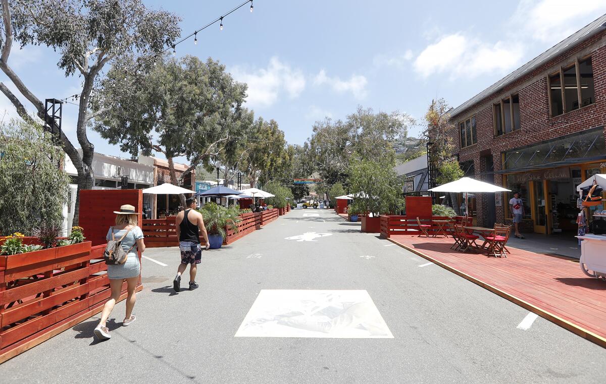 The new Promenade on Forest in downtown Laguna Beach which opened in June.
