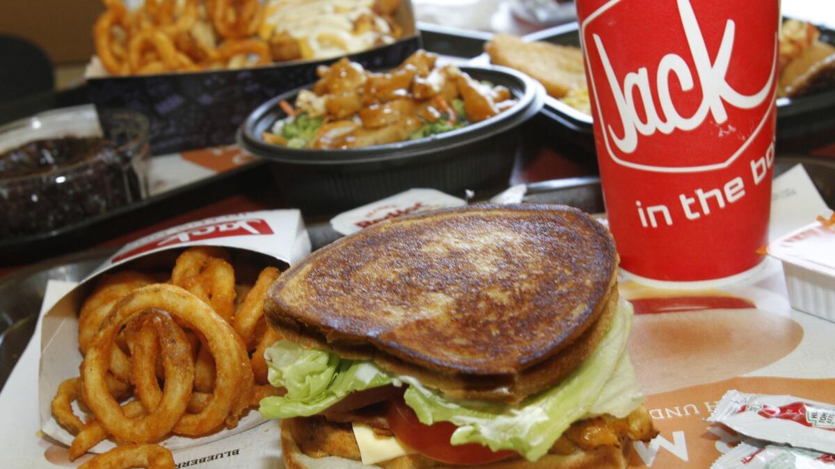 Jack in the Box same-store sales rose just 0.5% in the quarter ended July 8, lagging behind other quick-service sandwich restaurants, according to NPD Group.