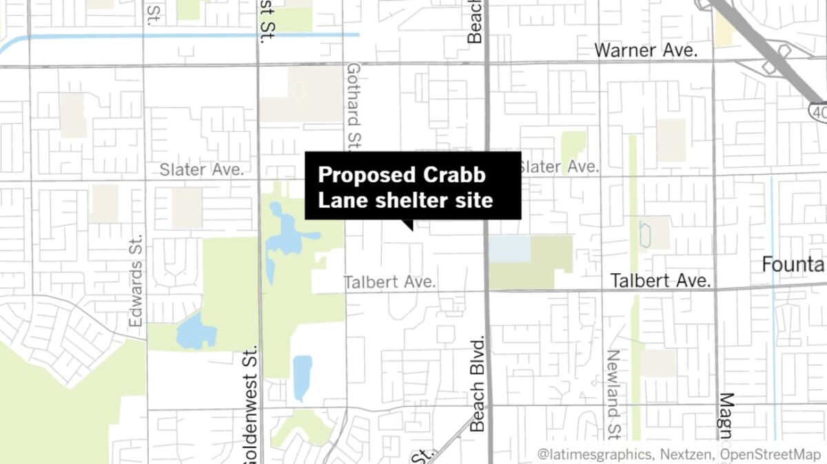 A building at 17712 Crabb Lane also has been identified as a potential site for a Huntington Beach homeless shelter.