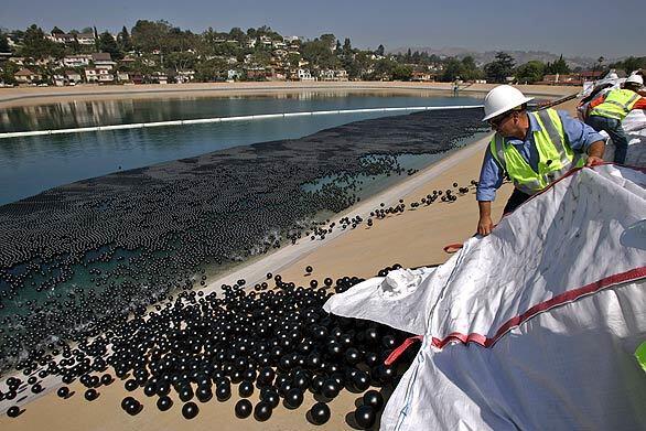 Bale of plastic balls