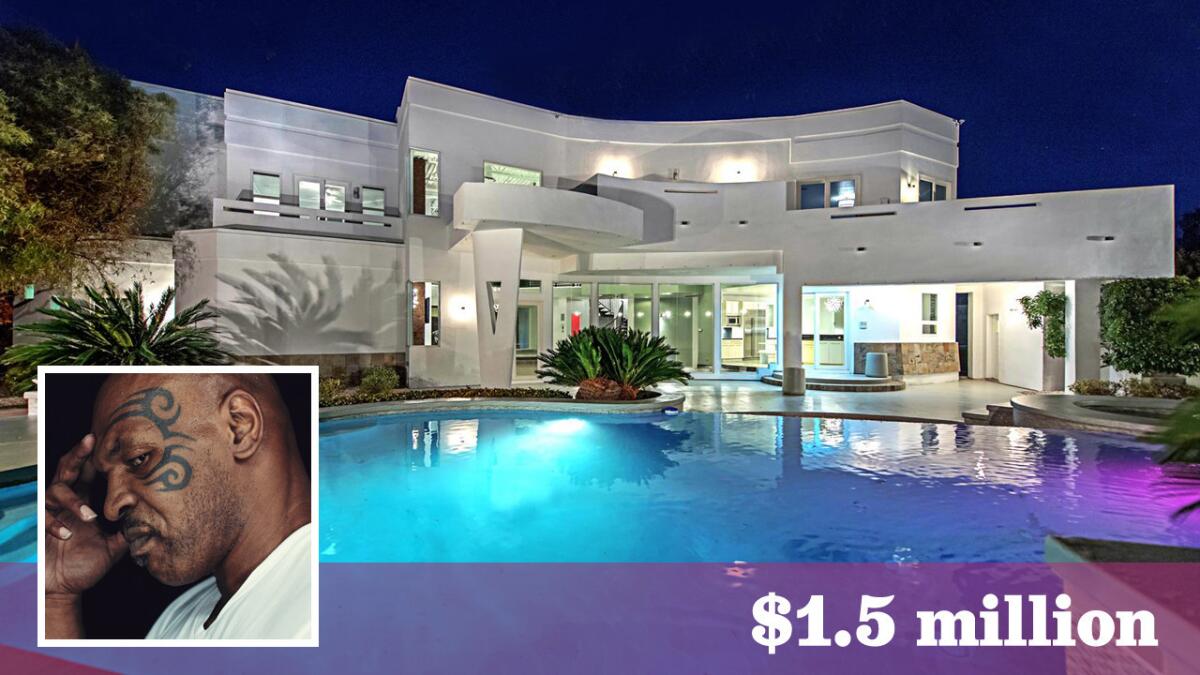 Mike Tyson has put his home of eight years in Henderson, Nev., on the market for about $1.5 million.