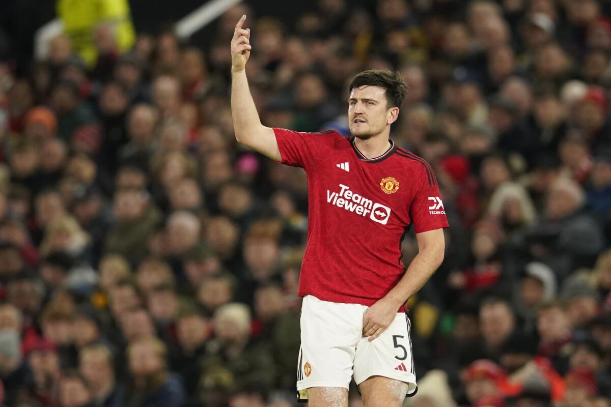 Harry Maguire will miss Man United's game at Liverpool because of injury -  The San Diego Union-Tribune
