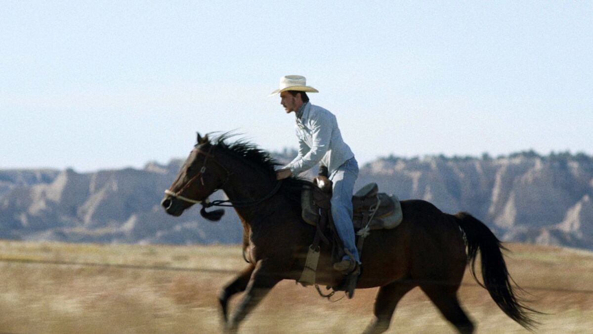 Brady Jandreau in a scene from "The Rider."