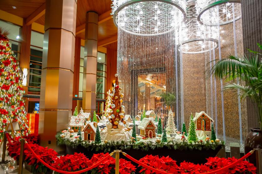 Pechanga Resort Casino now has a massive gingerbread village in its lobby.
