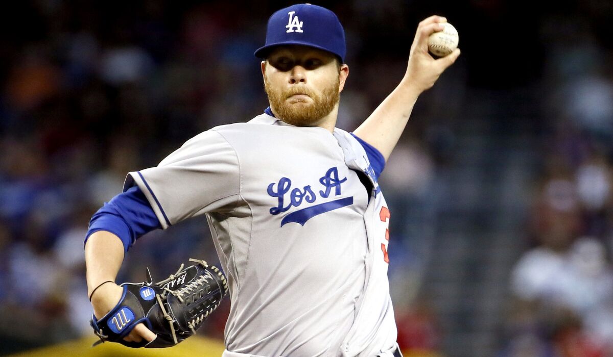 Dodgers pitcher Brett Anderson went six innings against the Diamondbacks on Friday night in his first start of the season.