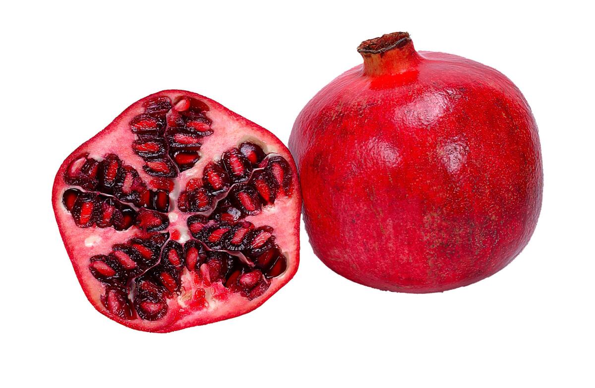 Pomegranates are in season.