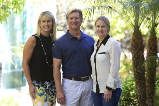 Susanne and Brad Livingston, and their daughter Kristen are all involved in helping the 'Just in Time' foster care organization and they've used their business in Torrey Hills to raise hundreds of thousands of dollars for teens in foster care.