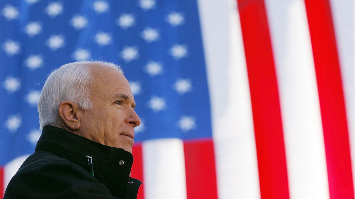Sen. John McCain is profiled on a new edition of "Frontline" on KOCE.