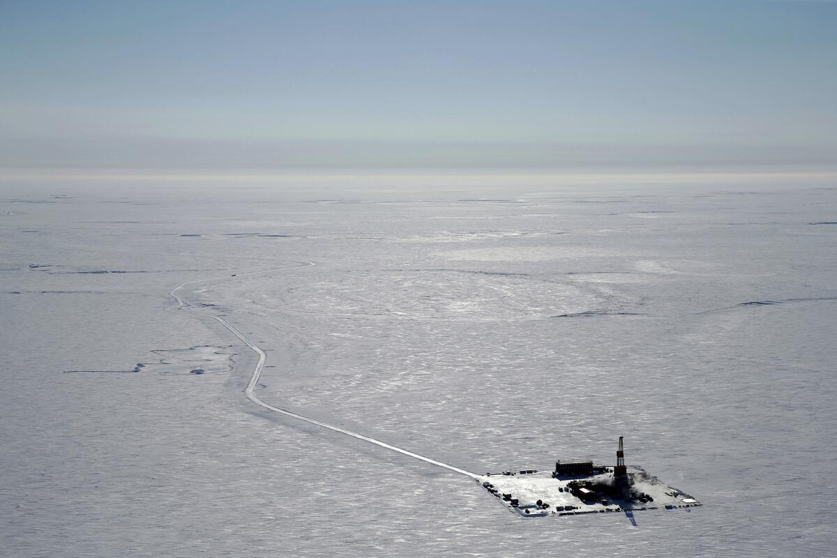 A drilling camp in Alaska.