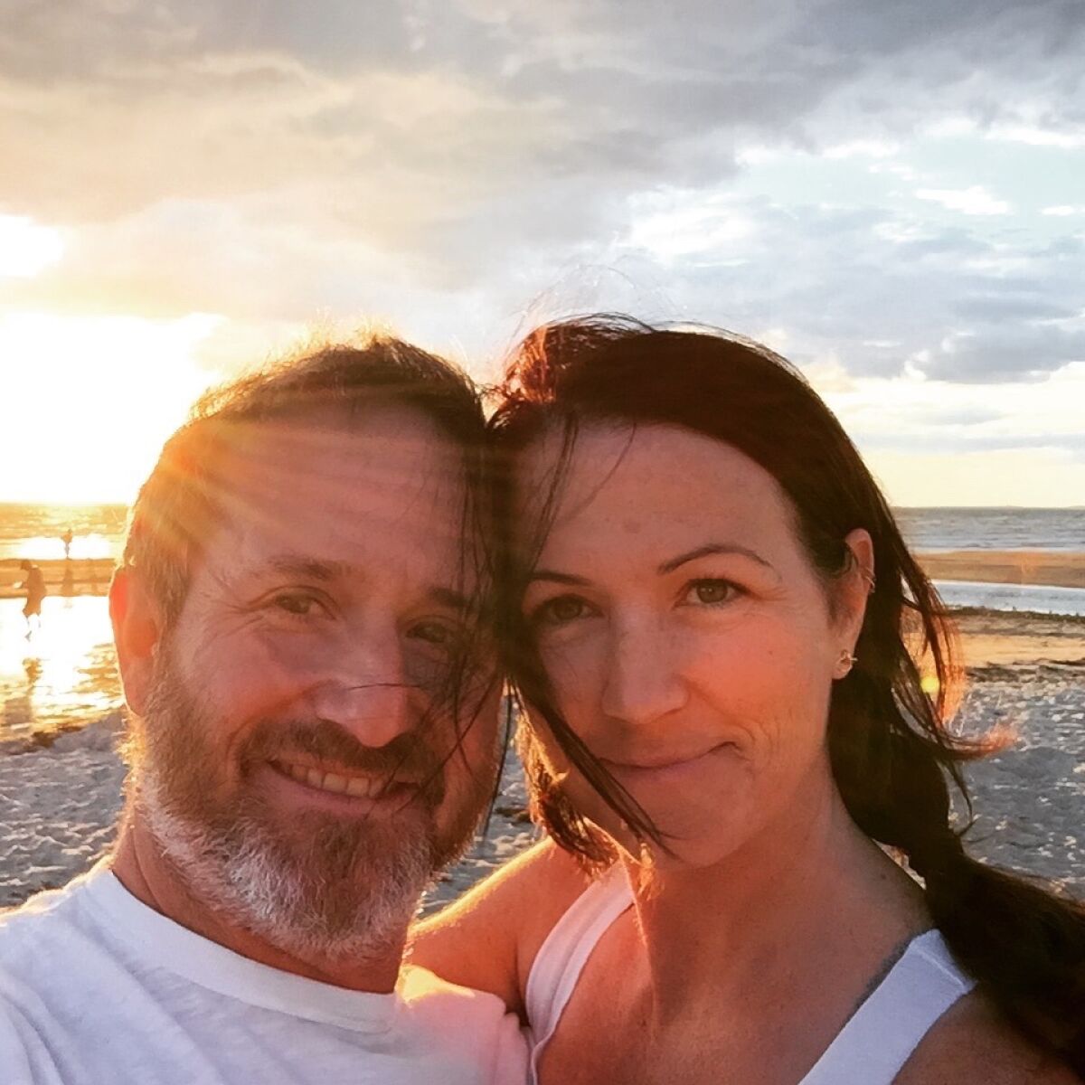 Sam Kolb and his wife, Karin Kolb, pictured in July 2015 at Cape Cod in Massachusetts.