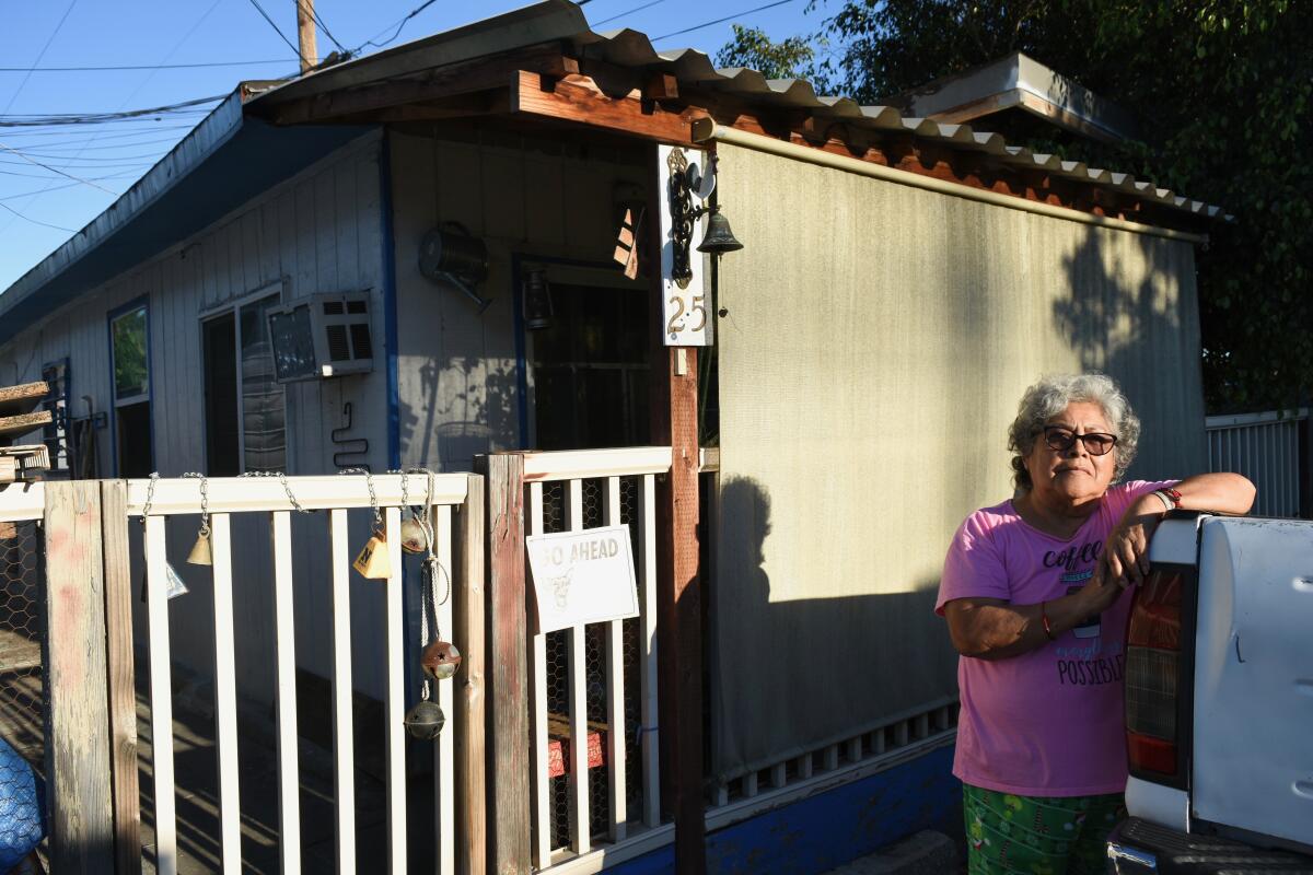 Sylvia Garner, 73, is a 17-year resident of Keystone Trailer Park whose monthly rent nearly doubled this summer. 