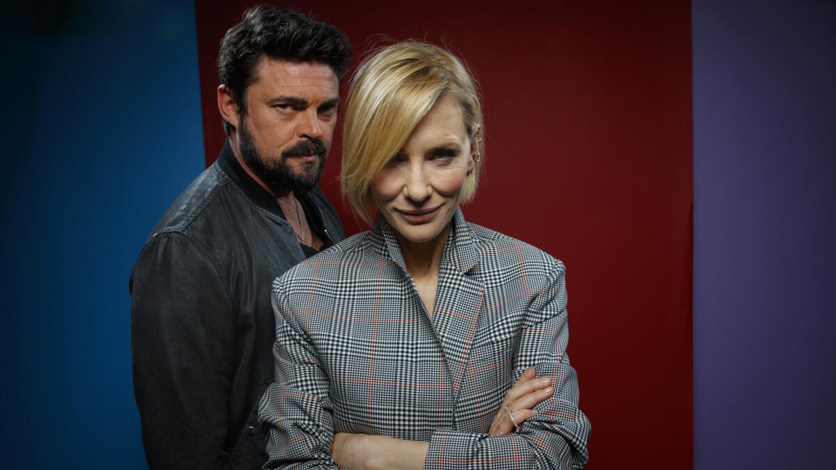 Cate Blanchett and Karl Urban. (Jay L. Clendenin / Los Angeles Times)