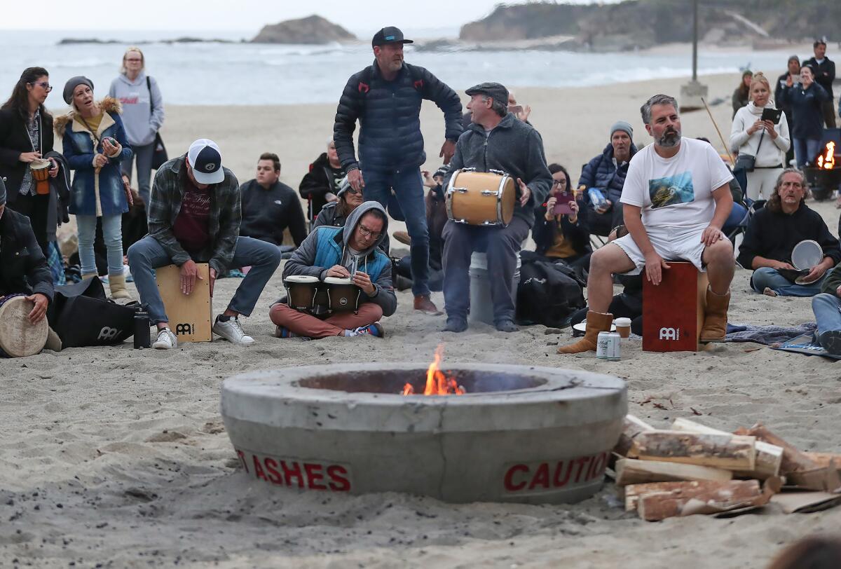 Wood-burning fire pits were previously in use at Aliso Beach when the South Laguna beaches were controlled by Orange County.