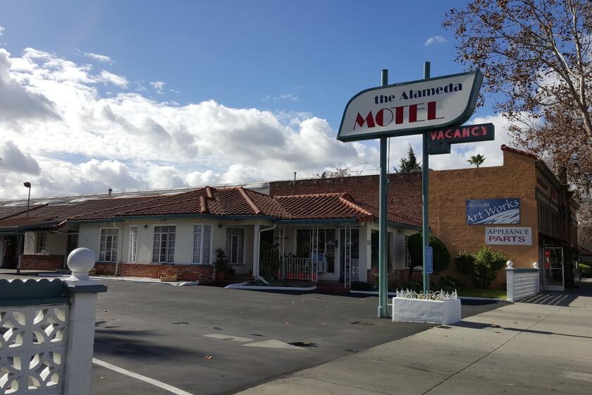 The Alameda Motel in San Jose where the three Orange County jail escapees stayed for two nights, its manager said.