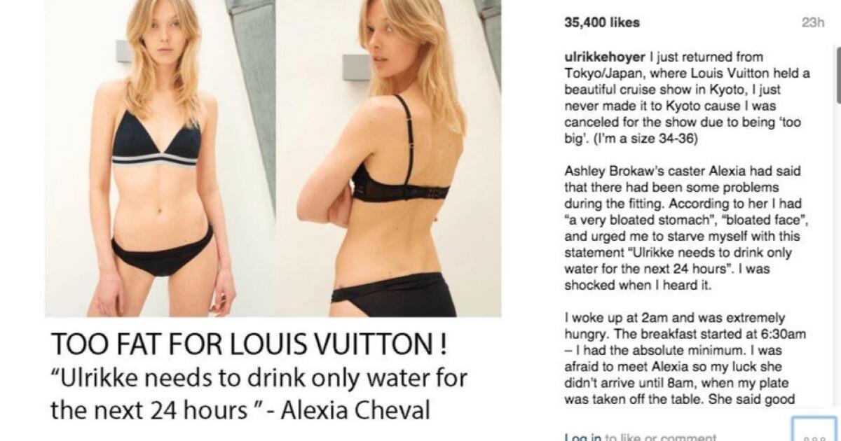Model claims Louis Vuitton dismissed her because of her weight - Los  Angeles Times