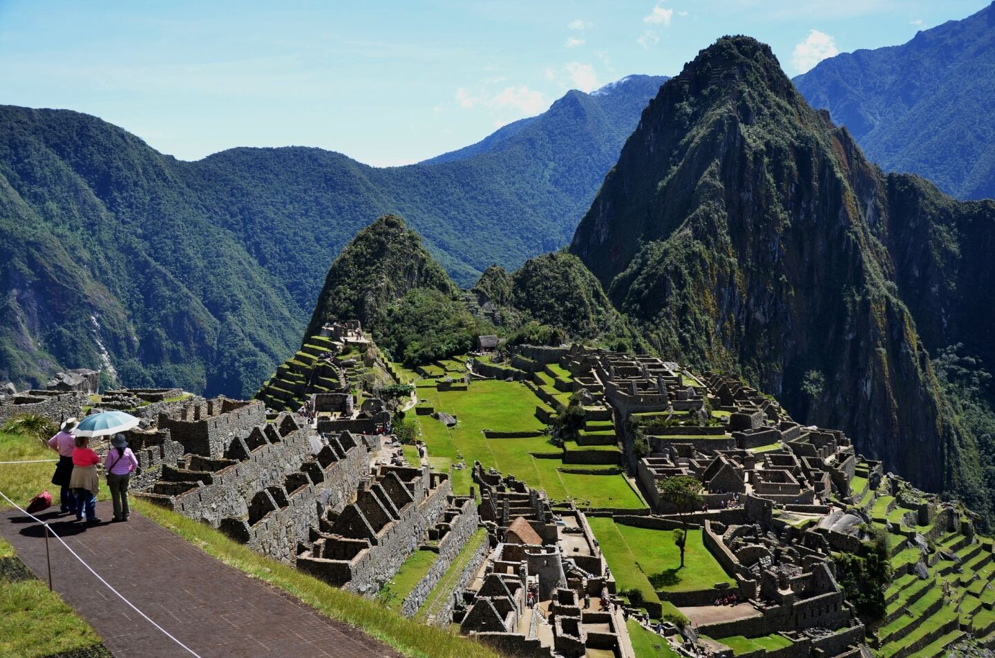 The classic Machu Picchu view from just below the site's ancient guardhouse.