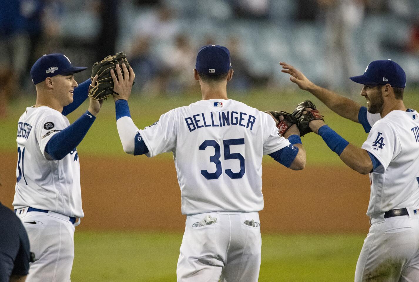 Joc Pederson, Cody Bellinger, Chris Taylor