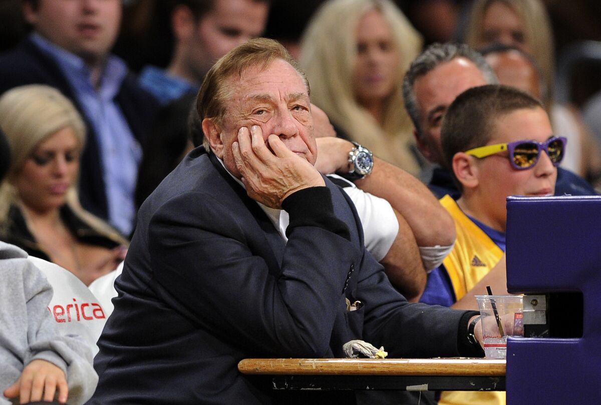 Clippers owner Donald Sterling at a 2011 game.