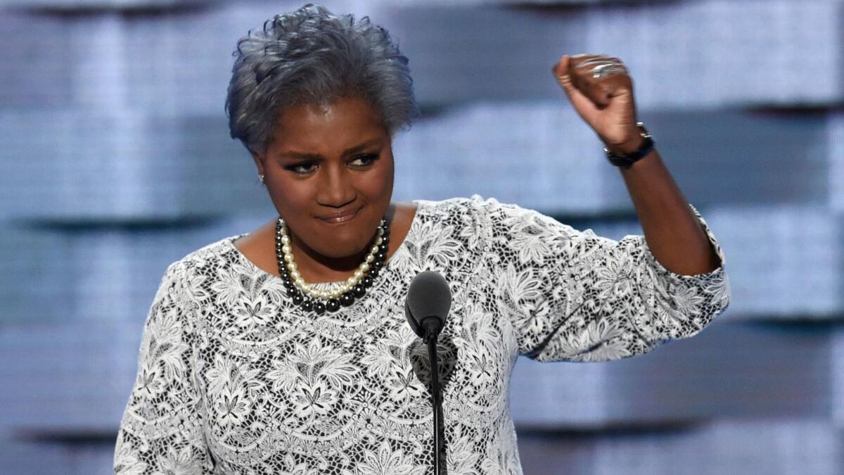 New Fox News contributor Donna Brazile during the second day of the 2016 Democratic National Convention at the Wells Fargo Center in Philadelphia.
