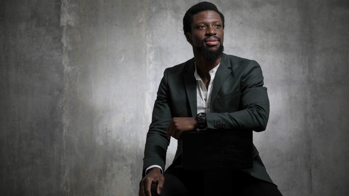 Michael Luwoye has the distinction of playing the title role in the touring production of the hit musical, "Hamilton." Irfan Khan / Los Angeles Times