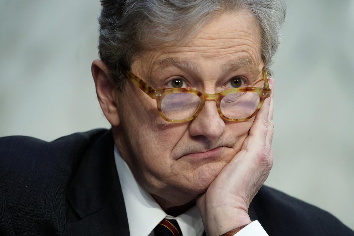 John Kennedy attends Supreme Court nominee Judge Ketanji Brown Jackson's Senate Judiciary Committee confirmation hearing