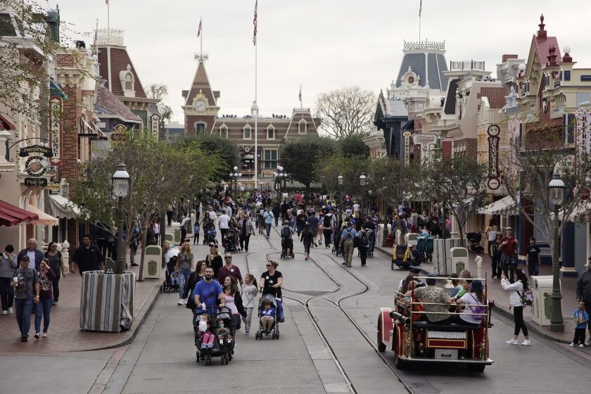 A general view of Disneyland in Anaheim, where a major measles outbreak is centered. There are now 78 cases of the illness in seven states and Mexico.