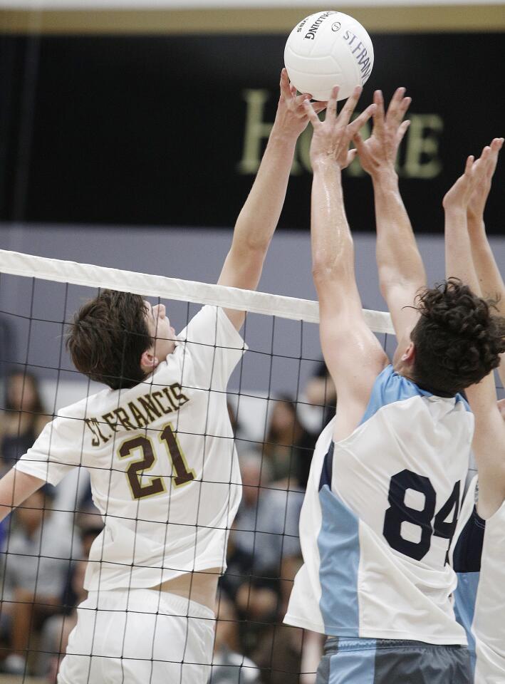 Photo Gallery: St. Francis vs. Quartz Hill in CIF Southern Section Division II second-round boys' volleyball match