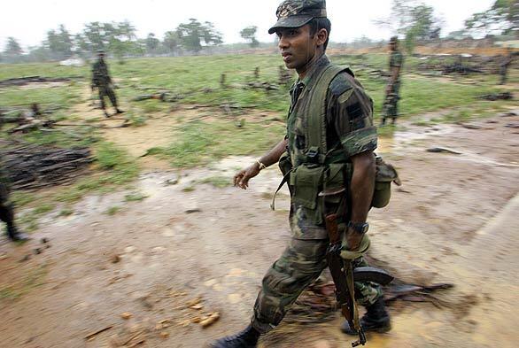 Sri Lanka's Tamil Tiger guerrillas losing ground to military