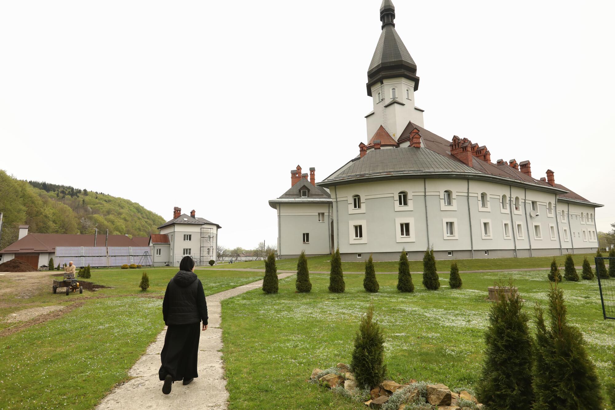 Sister Bernadette is one of the sisters at the Sisters of the Holy Family monastery in Hoshiv, Ukraine