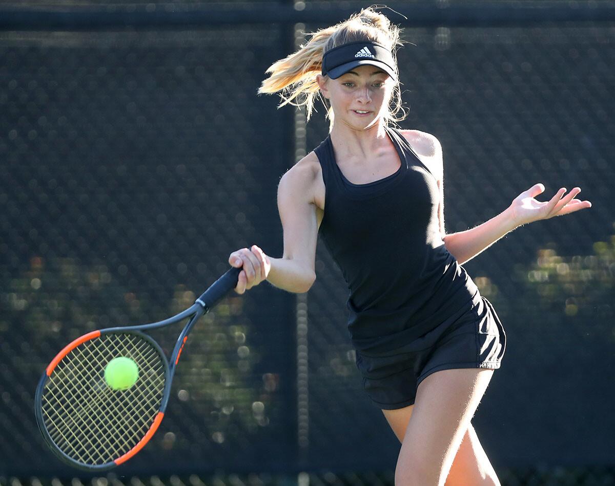 Photo Gallery: Huntington Beach vs. Laguna Beach in girls' tennis