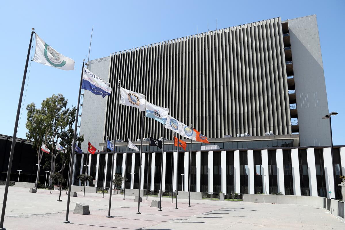 The Central Justice Center in Santa Ana.