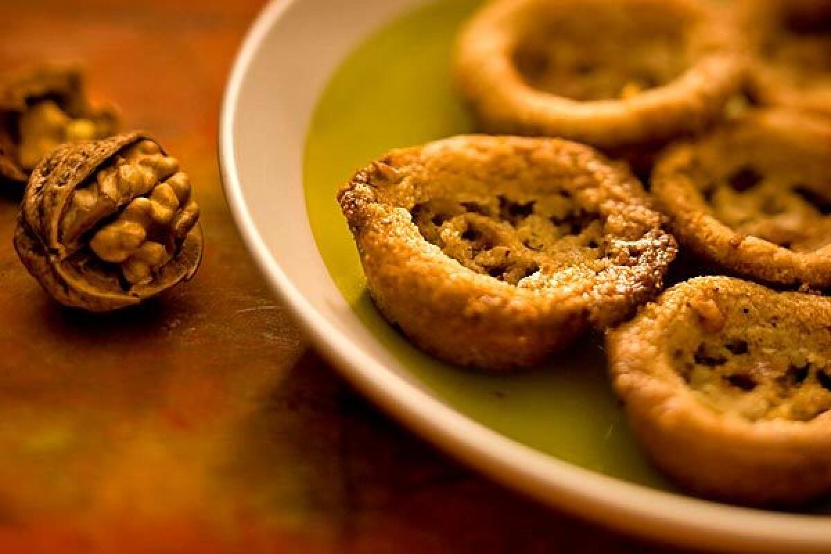 Mountain Restaurant's walnut praline shortbread is shown. Recipe: Walnut praline shortbread cookies