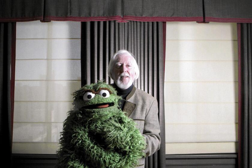 Caroll Spinney, 80, plays Big Bird and Oscar the Grouch on "Sesame Street."