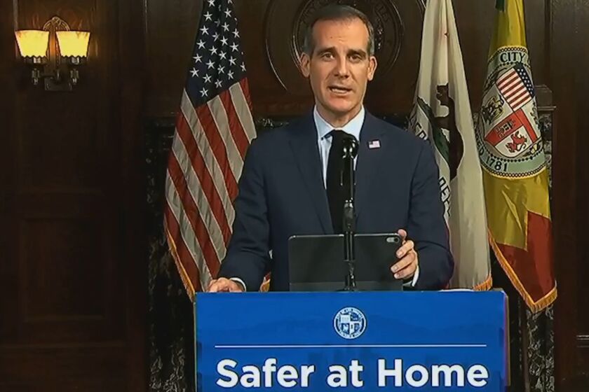 Los Angeles Mayor Eric Garcetti in his daily COVID-19 briefing discusses how and when he’ll open up the city again and adapting to a new normal in L.A.