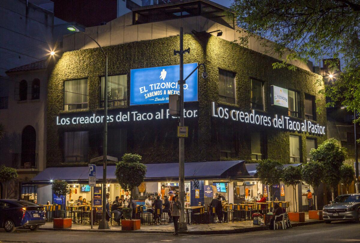 The original El Tizoncito in the Condesa neighborhood. It claims to have created the taco al pastor.