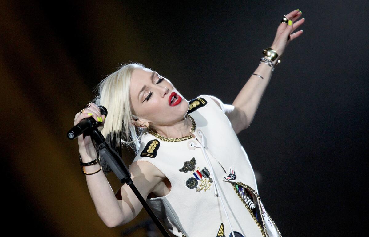 Gwen Stefani performs with No Doubt at Rock in Rio in Las Vegas on May 8, 2015.