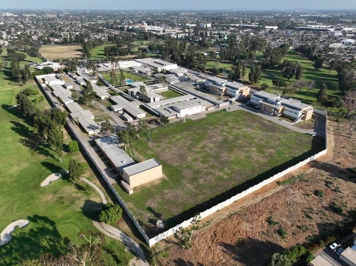 Aerial view of juvenile detention facility