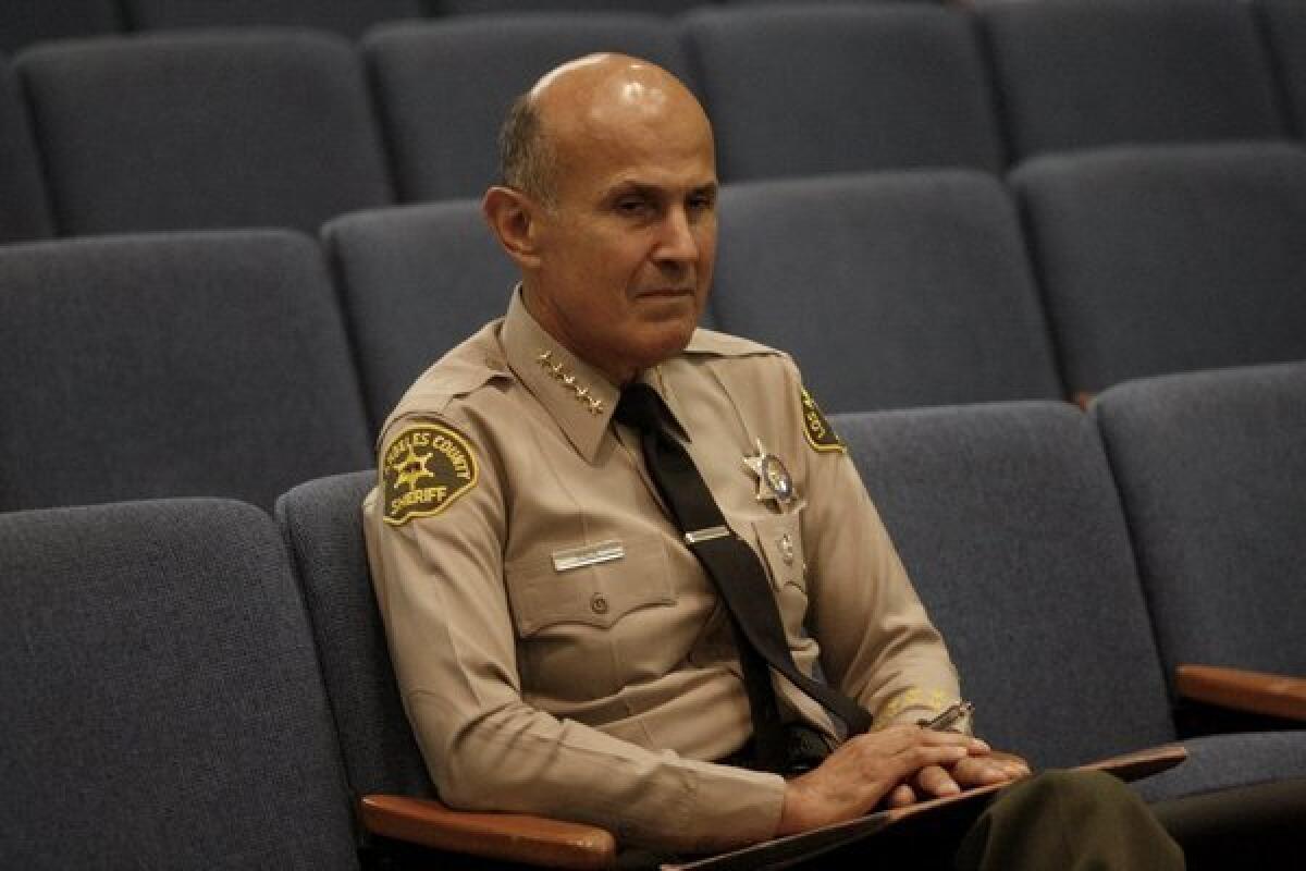 Los Angeles County Sheriff Lee Baca attends a Board of Supervisors meeting last month.