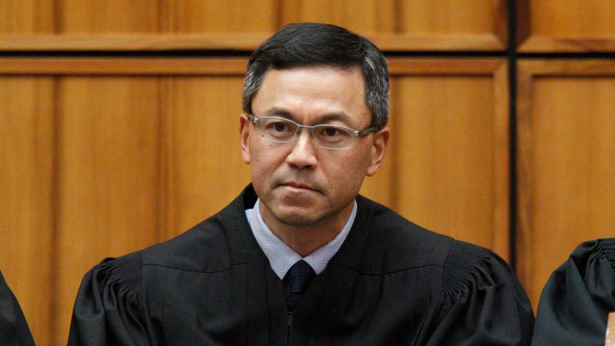 U.S. District Judge Derrick Watson, who blocked President Donald Trump's executive order prohibiting new visas for people from six Muslim-majority countries and temporarily halting the U.S. refugee program.