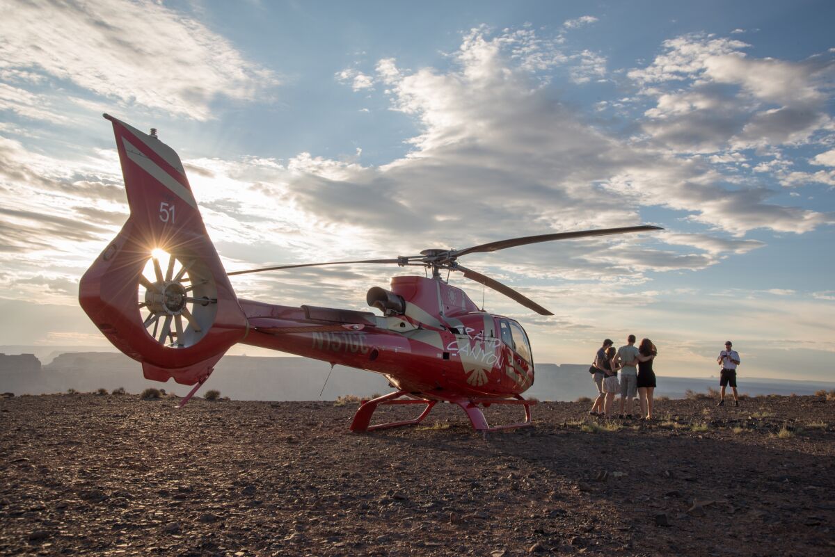 Papillon Grand Canyon Helicopters can take you to Tower Butte in Page, Ariz.