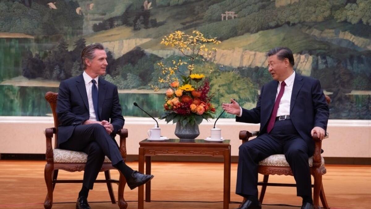Newsom meets with President Xi Jinping in Beijing amid troubled U.S.-China ties